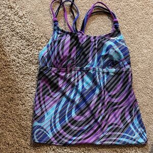 Vibrant Nike Purple and Blue Strappy Top